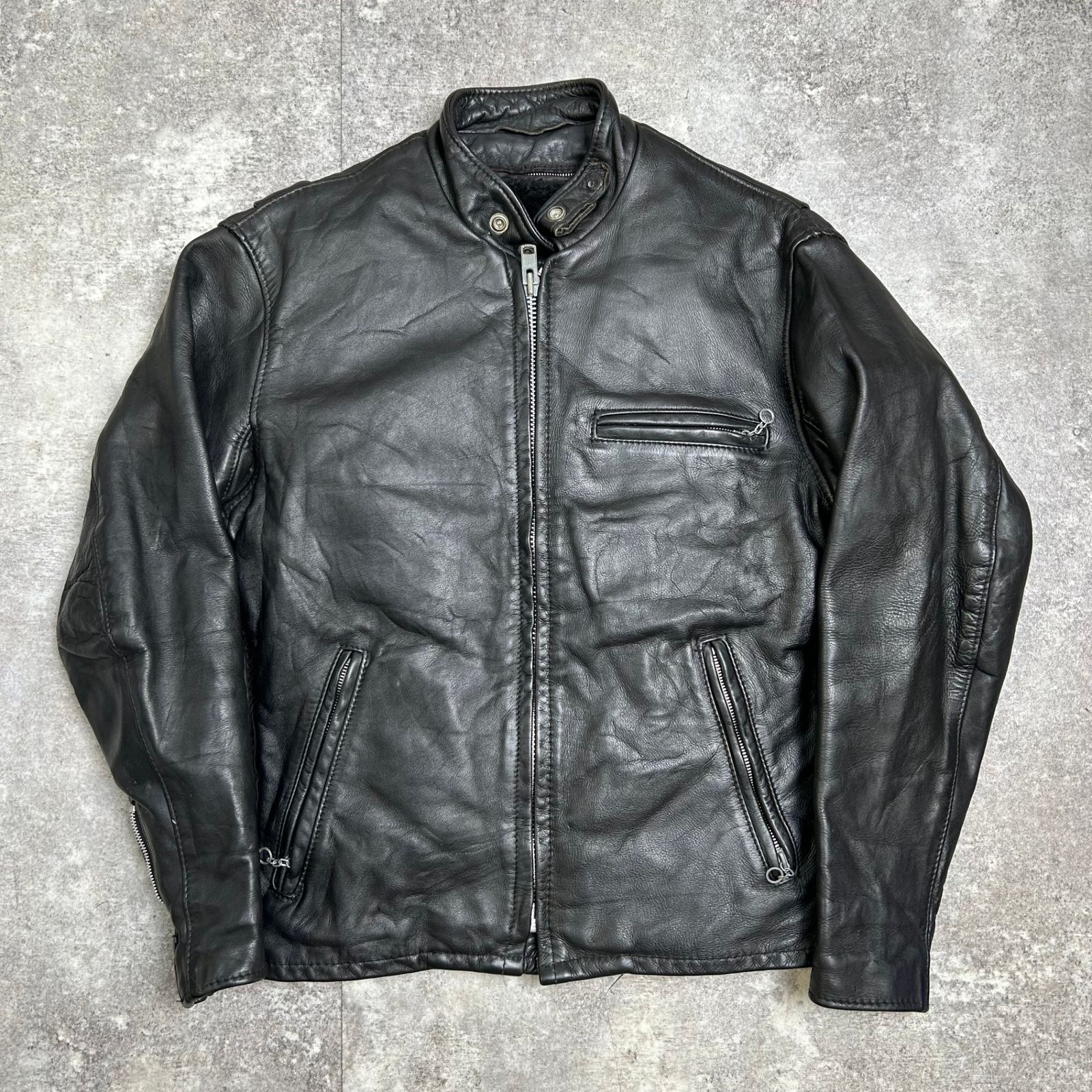 Schott ショット レザージャケット シングルライダース ライナー付き USA製 米国製 ヴィンテージ vintage 493U