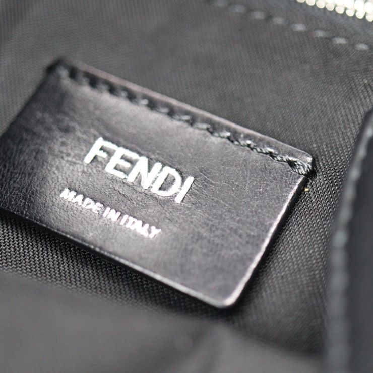 FENDI フェンディ トートバッグ 7VA432 A3DA ナイロン レザー ブラック