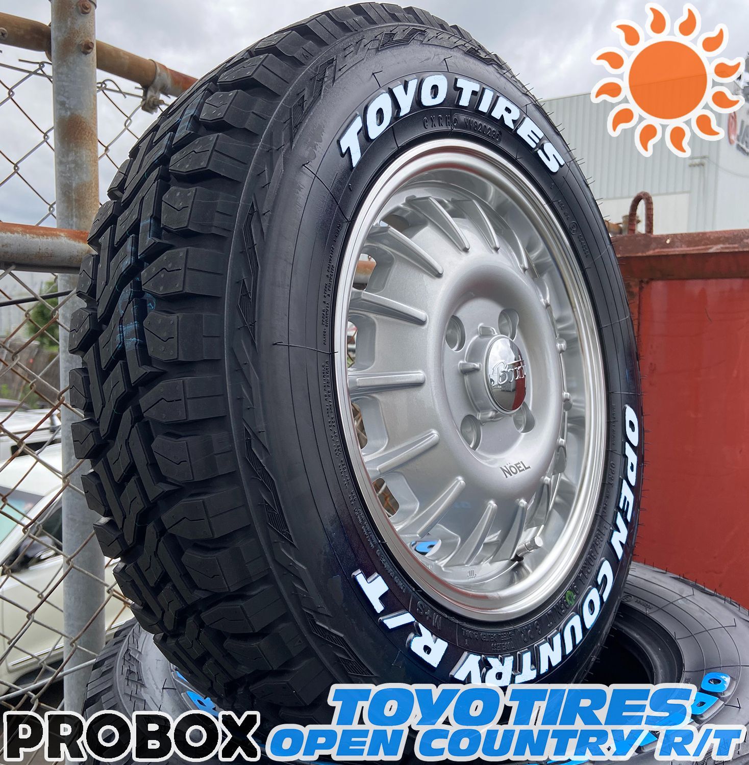 当店人気商品 プロボックス サクシード タイヤホイール 4本セット 1台分 TOYO オープンカントリー RT 165/80R14 ホワイトレター  Bounty Noel シルバー/リムポリッシュ オフロード仕様 クラシック仕様 キャンピング仕様 - メルカリ