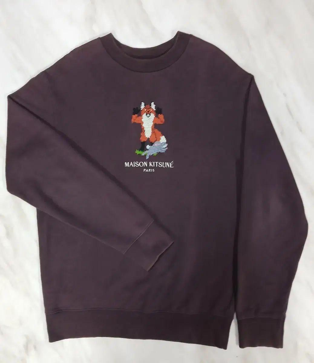 【雷市場（ポンジャン）商品韓国直送】 韓国国内店舗購入 正規品 Maison Kitsuné(メゾンキツネ) メンズ レディース 兼用 パーカー 長袖Tシャツ 100 サイズ