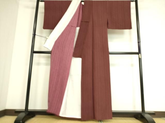 平和屋着物▽上質な小紋　単衣　縞　正絹　逸品　DAAS0524az 平和屋着物▽上質な小紋 単衣 縞 正絹 逸品 DAAS0524az - メルカリ