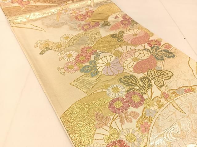 平和屋着物○全通柄袋帯 辻が花 金銀糸 やまと誂製 正絹 逸品