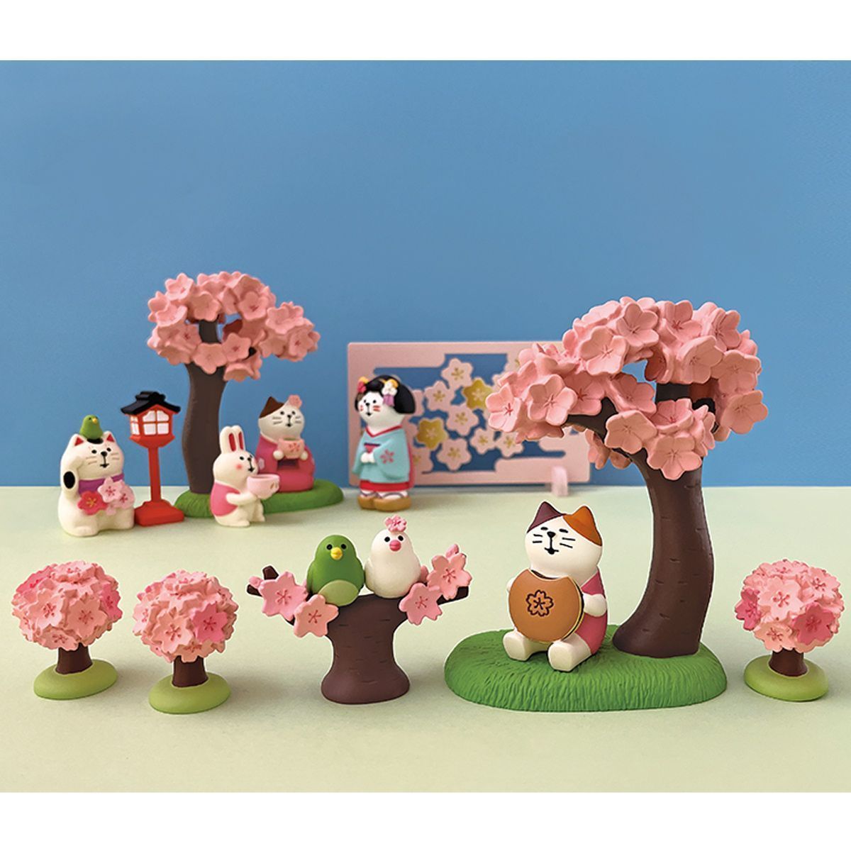 桜みゃみれ猫 しあわせ、まんぷく、お花見会 コンコンブル お花見 春