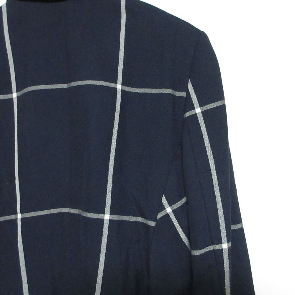 Paul Smith BLACK 新品チェック柄ビジネススーツ　ネイビー　L42 良品 PAUL SMITH BLACK ポールスミスブラック チェック柄