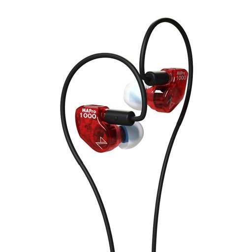 MaestraudioMAPro1000BoostRed 10mmグラフェンダイナミックドライバー-5.8mmセラミックツイーター搭載イヤホン モニターイヤホン形状MMCXリケーブル約120cmポーチ付属日本製ハイレゾゲームVR