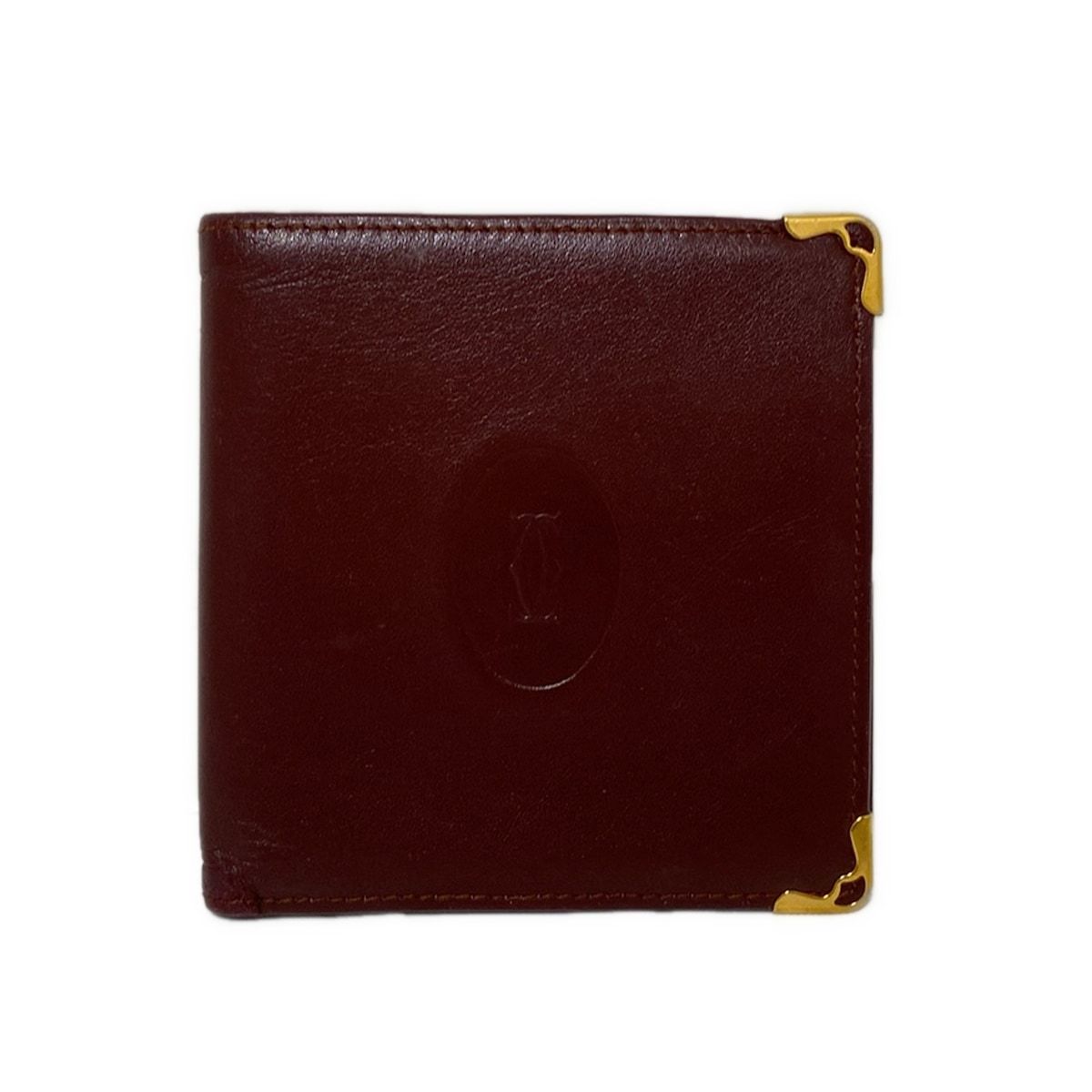 Cartier ボルドー レザー 二つ折り財布 楽天市場】【未使用品】 カルティエ 二つ折り財布 小銭入れ有