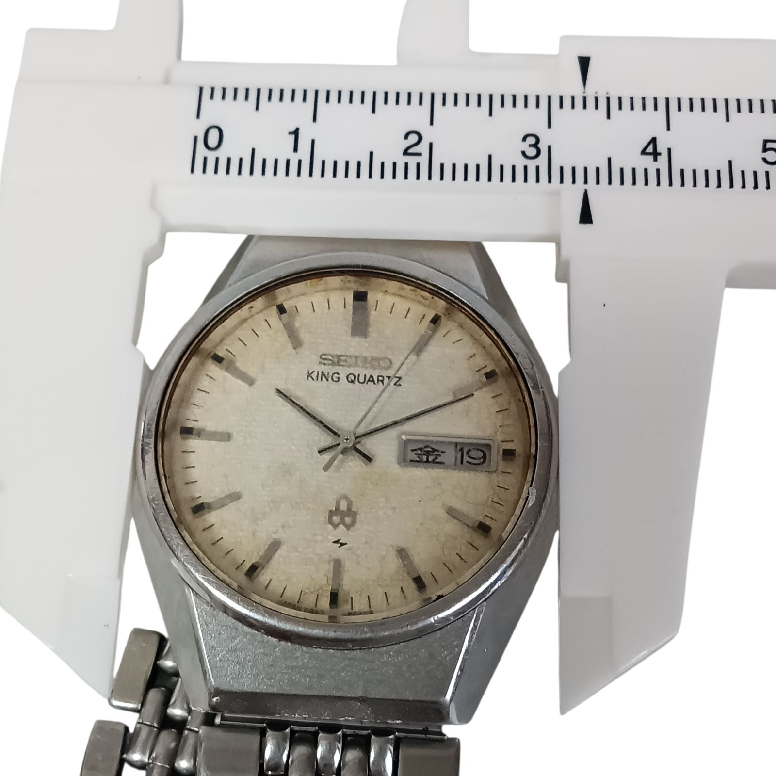 稼働 良品】919-2 SEIKO KING QUARTZ セイコー キングクォーツ 0853