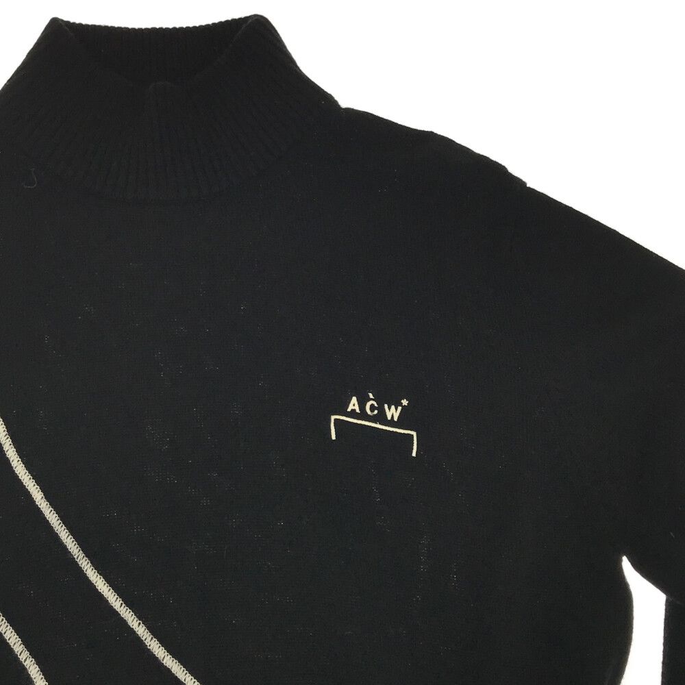A-COLD-WALL (アコールドウォール) 19AW ロゴ刺繍 クルーネック ニット 