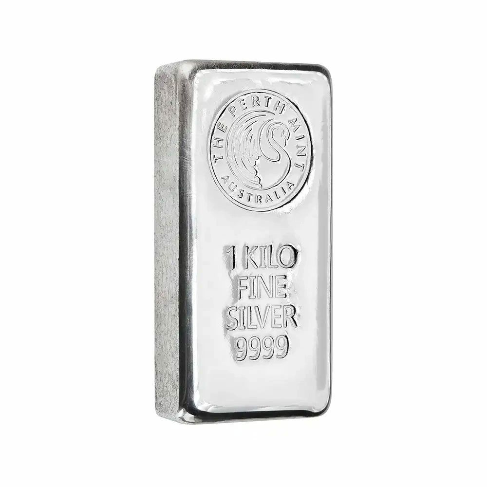 オーストラリア 銀の延べ板 1キロ 1000g パースミント発行2023年アップグレードデザイン 【1本】 (桐箱付き) m5720 オーストラリア  銀の延べ板 1キロ パースミント発行 【1本】 (桐箱付き) | 英国アンティークコイン専門店「コインパレス」