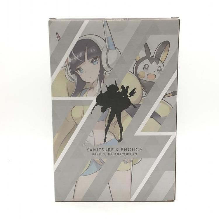 中古美品　正規品　ポケモンセンター カミツレ&エモンガ ポケモンセンターオリジナル フィギュア カミツレ＆エモンガ 1/8