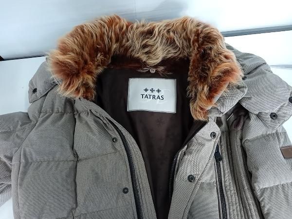TATRAS ベージュ モッズコート ファー付き