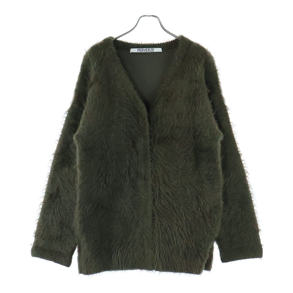 PERVERZE (パーバーズ) Wave Crash Knit Midi Cardigan クラッシュ