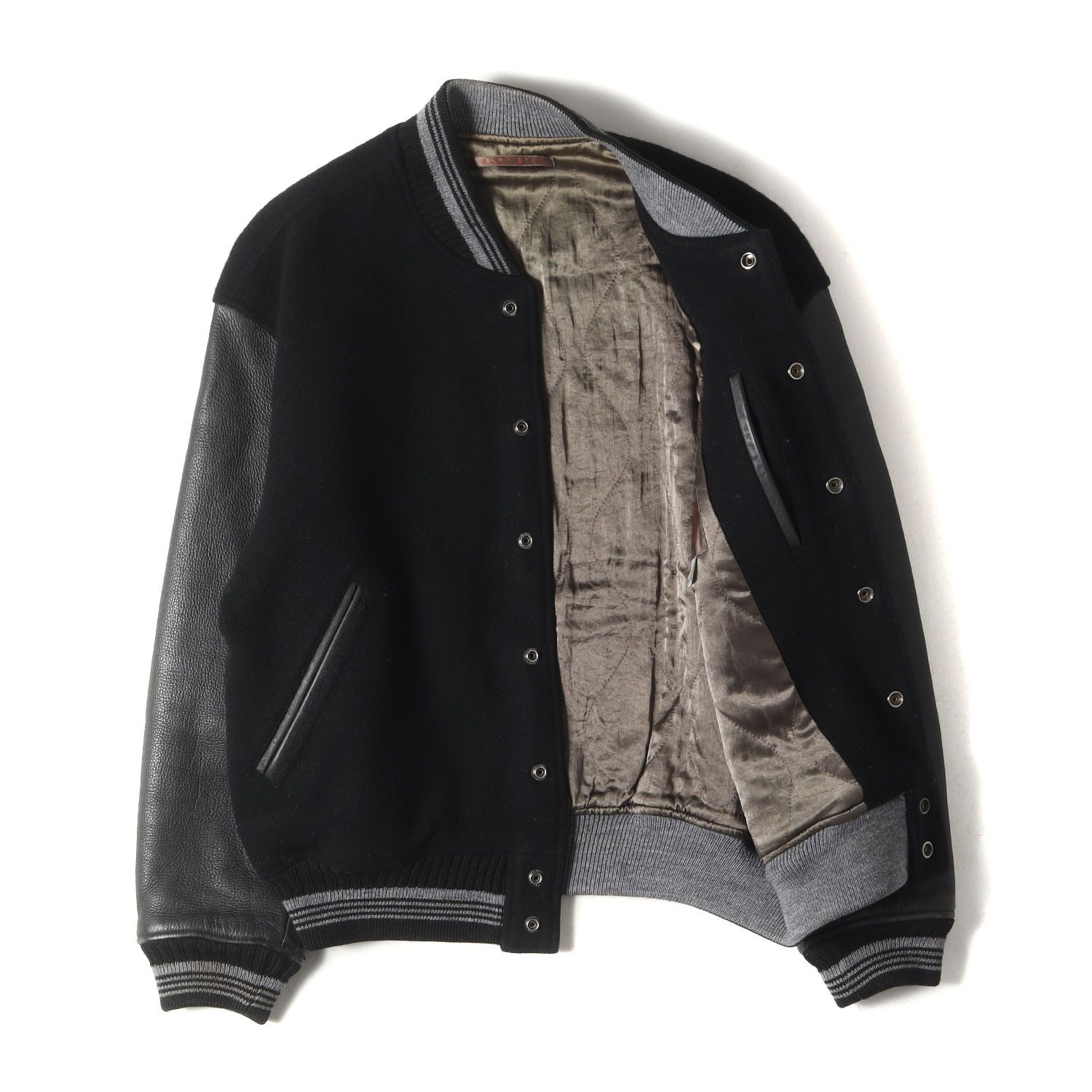 MENS BIGI メンズビギ ジャケット サイズ:M 80s 袖レザー メルトン 