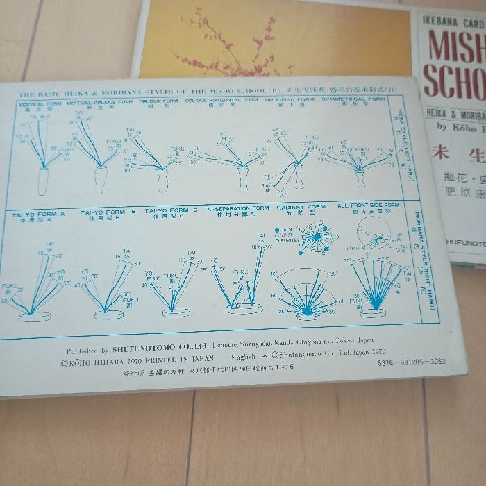 【中古】 未生流 瓶花・盛花　春／夏/主婦の友社/肥原俊樹 未生流 瓶花・盛花 1・2，春/夏 ・小品花(いけばなカード