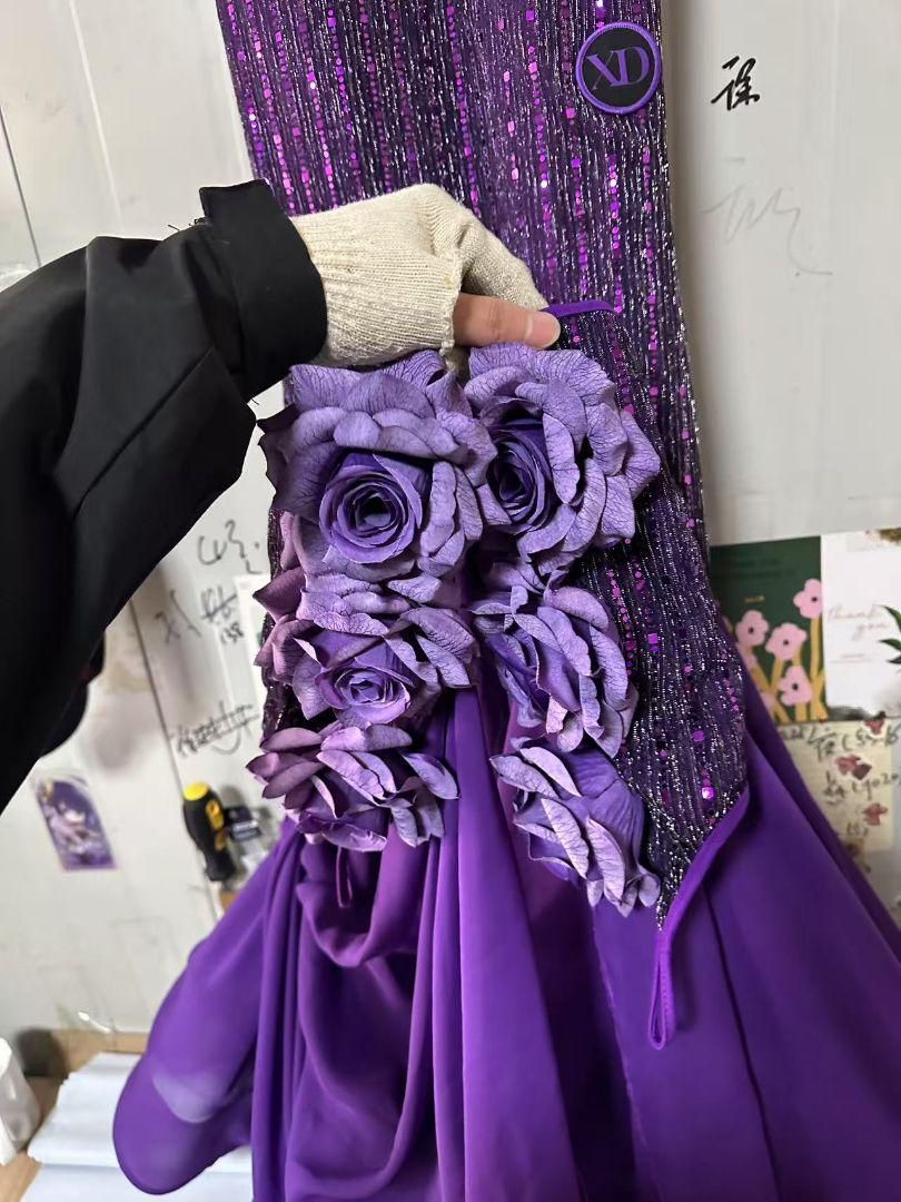 社交ダンスドレス ラテンドレス 薔薇 モダンダンス オーダーメイド