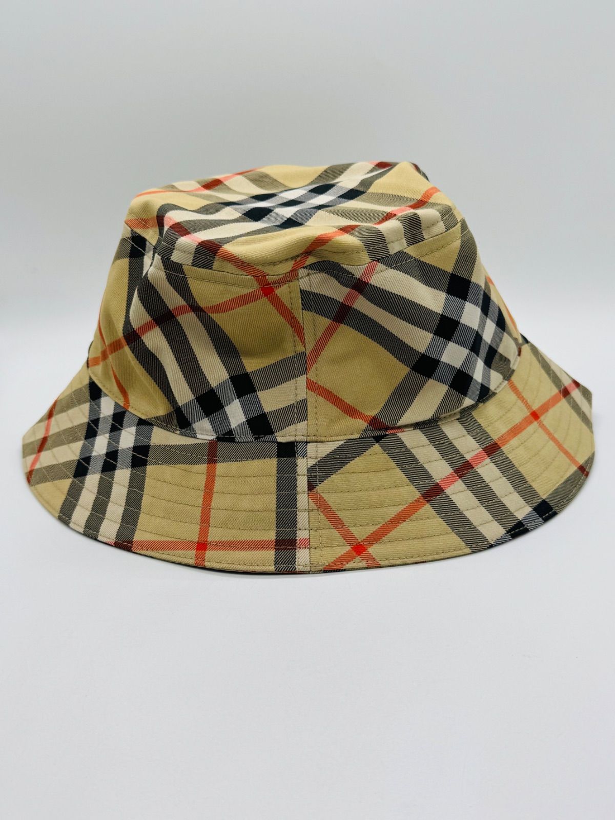 チェック柄バケットハット