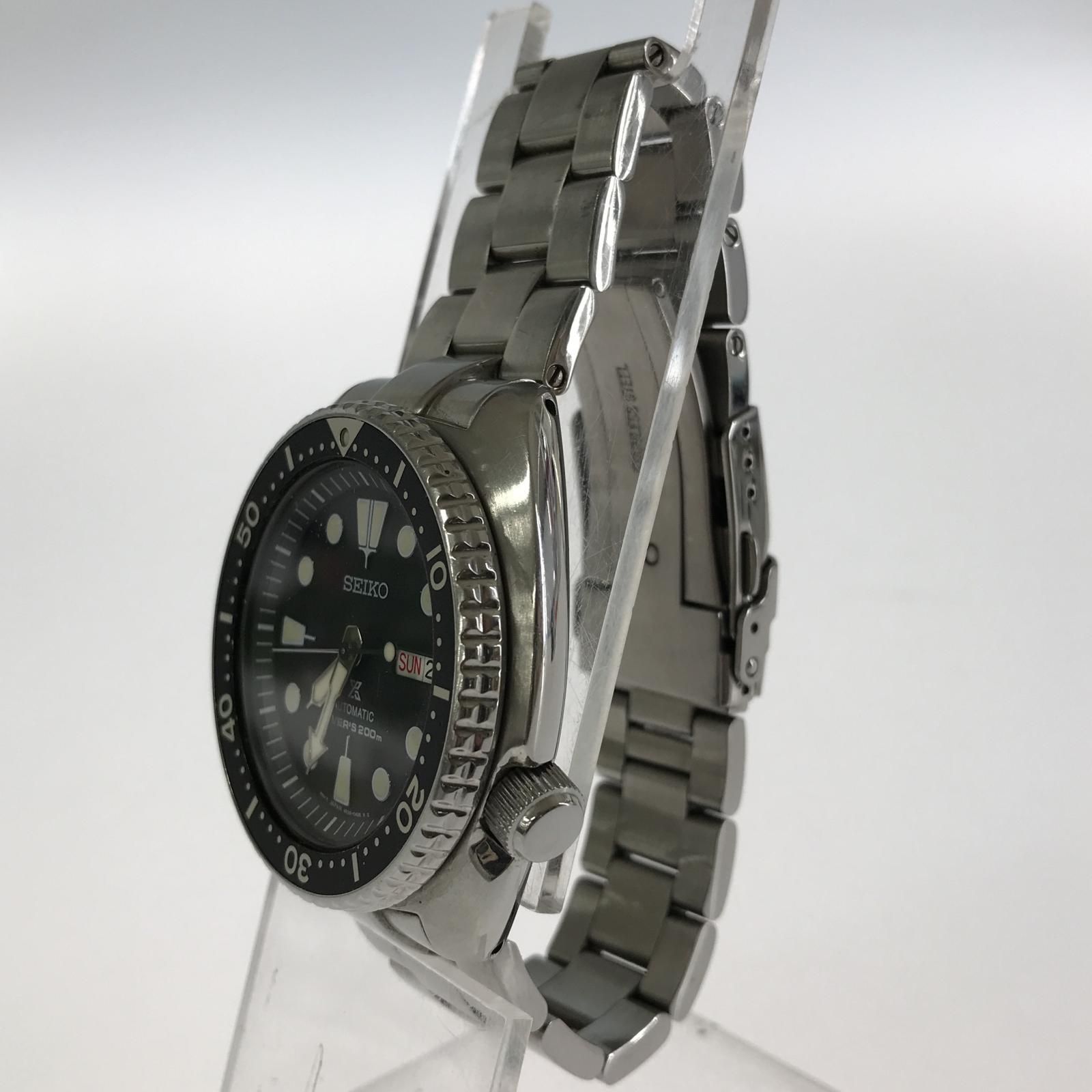 SEIKO セイコー 4R36-04Y0 DIVER'S AUTOMATIC腕時計/ブラック×シルバー