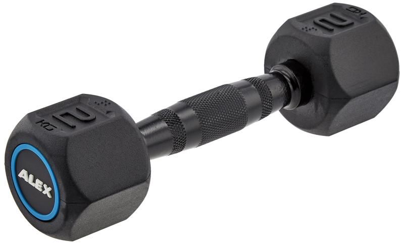 ALEX アレックス ラバーHEXダンベル 2kg DB-HRD-BL-2K - メルカリ