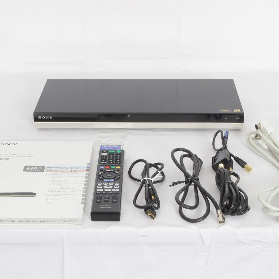 ソニー ブルーレイディスクレコーダー 2チューナー 1TB BDZ-ZW1500