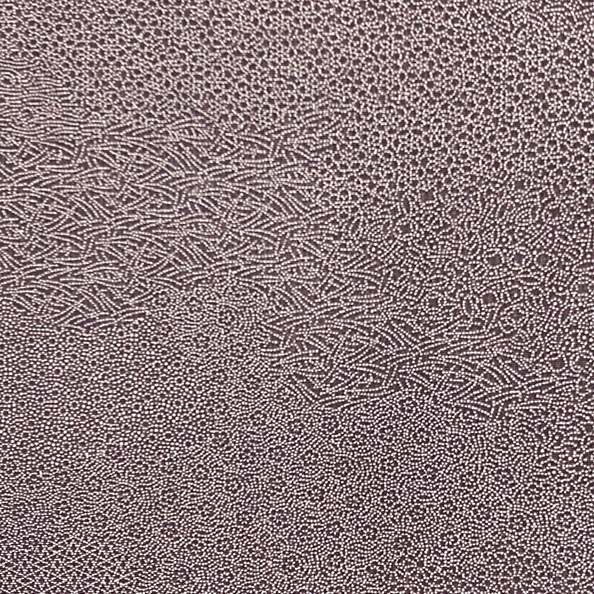 美品】 江戸小紋 身丈159.5cm 裄丈66.5cm M 袷 花 松葉 紫 正絹 名品