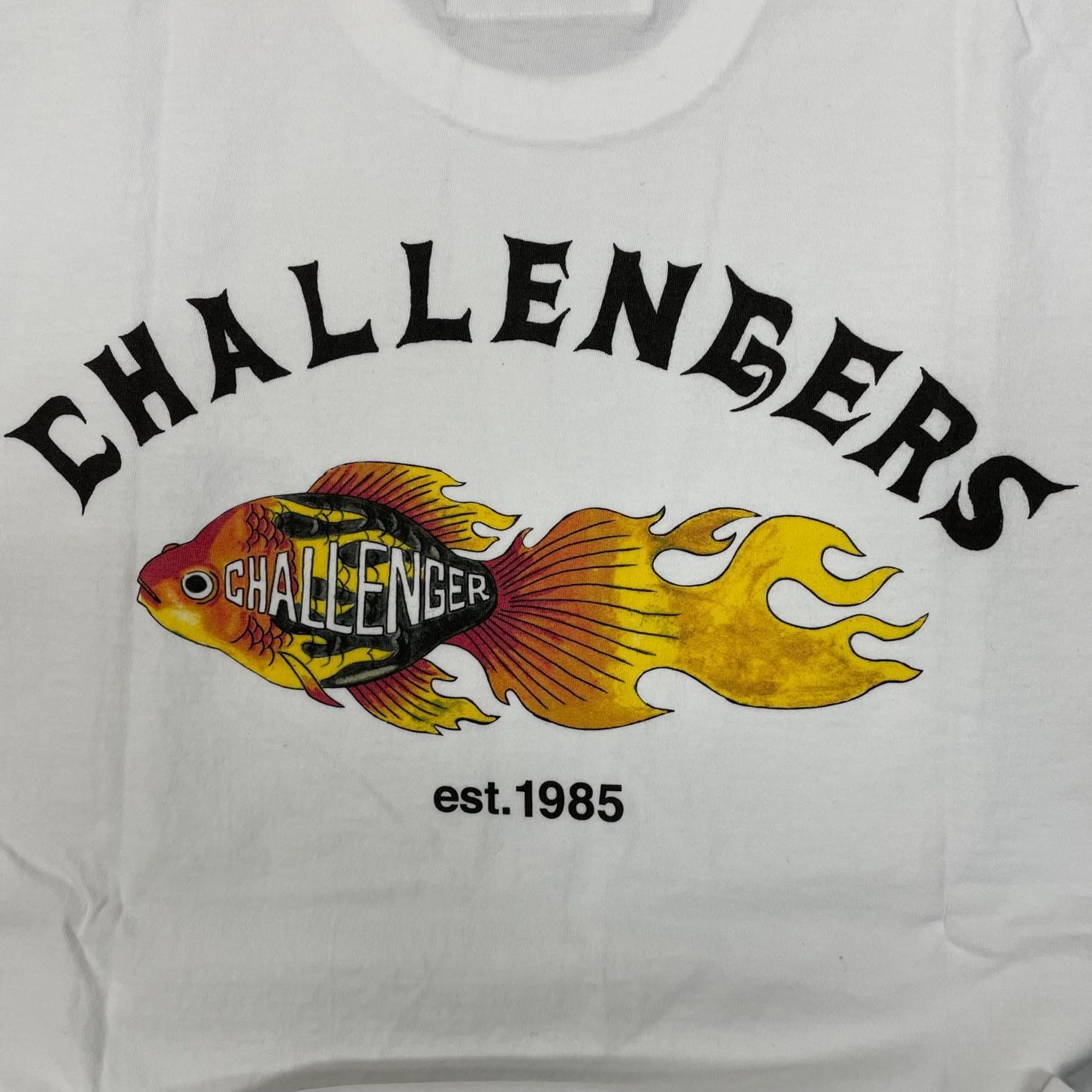 新品 CHALLENGER 22SS FLAME FISH TEE フレイム フィッシュ プリント