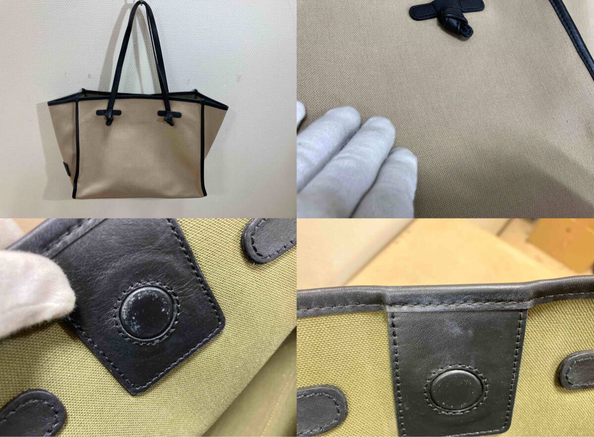GIANNI CHIARINI トートバッグ キャンバストートバッグ ベージュ