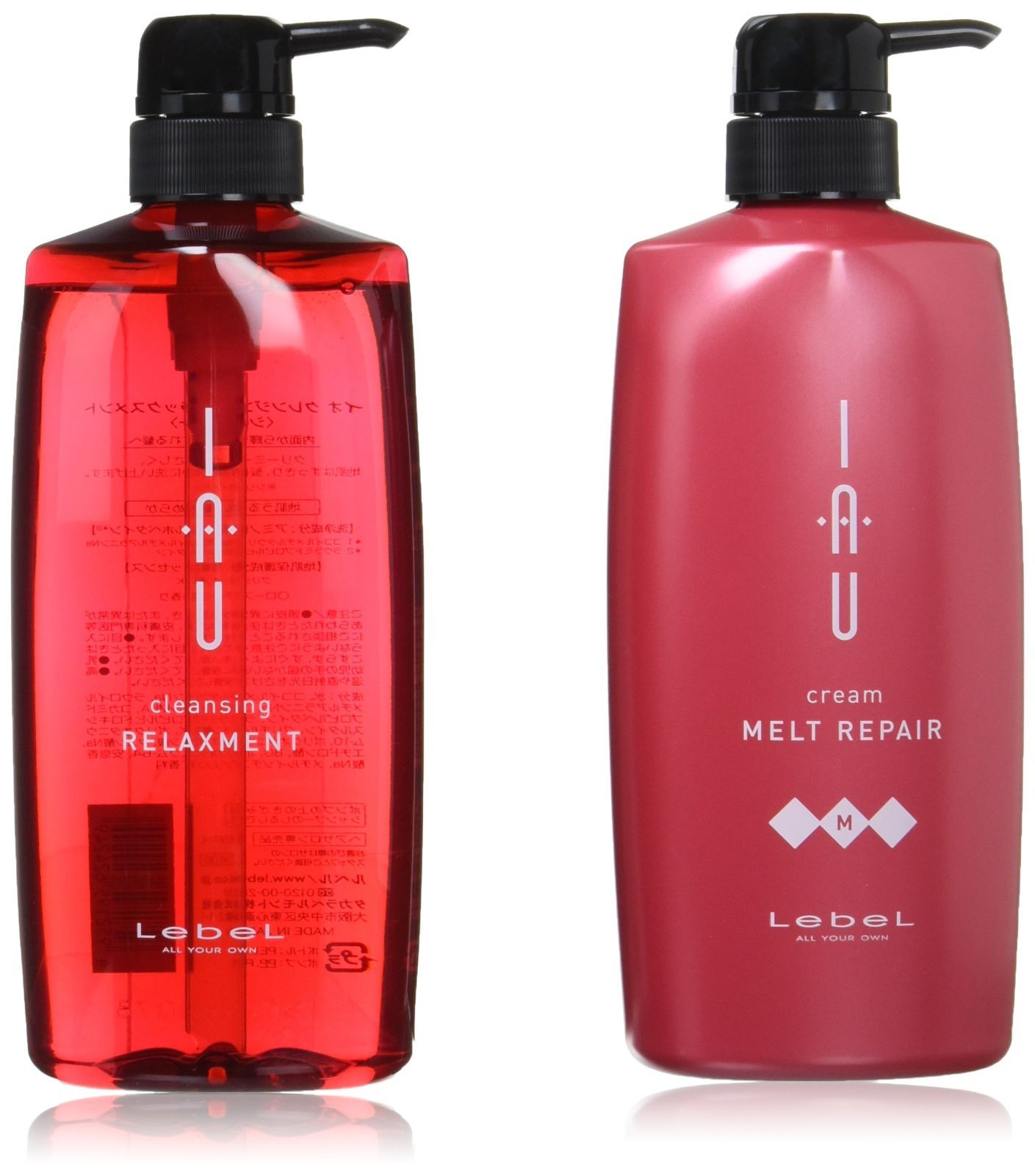ルベル IAU イオ クレンジング リラックスメント シャンプー 600ml-イオ クリーム メルトリペア トリートメント600ml