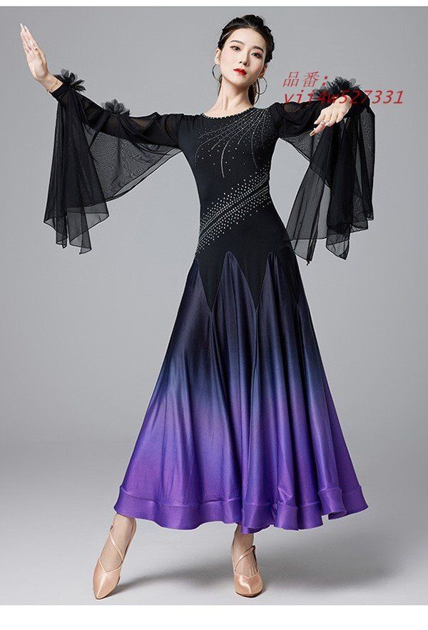 社交ダンス衣装 レディース モダンドレス 社交ダンス ダンスウエア ワルツダンス服 ロング丈 ステージ衣装 社交ダンスドレス ゴージャス 華やか vii4w527331 LLC-HASEGAWATOSO_COM