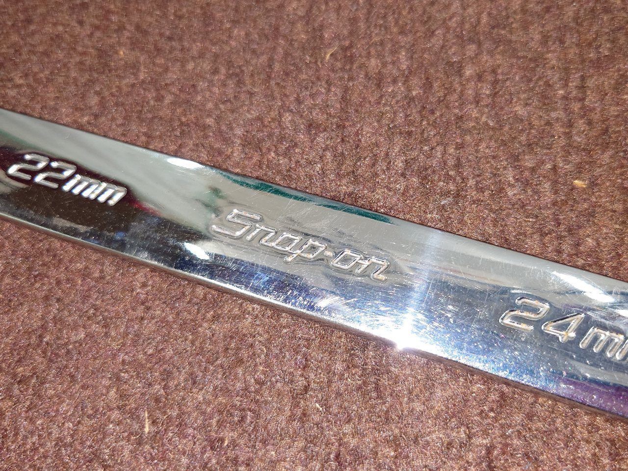 Snap-on スナップオン ロングストレートメガネレンチ 22x24 XDHFM2224