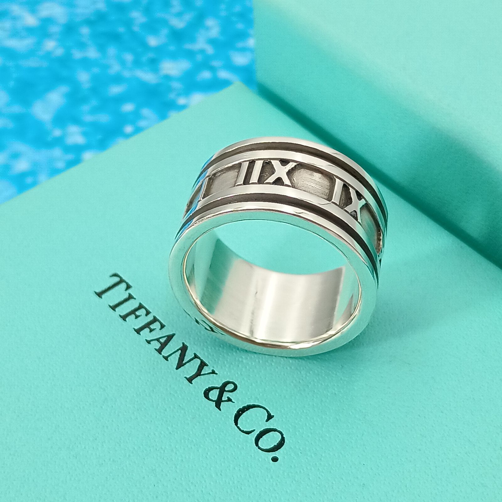 TIFFANY-Co. ティファニー 17号 アトラスリング ワイド 指輪 シルバー925