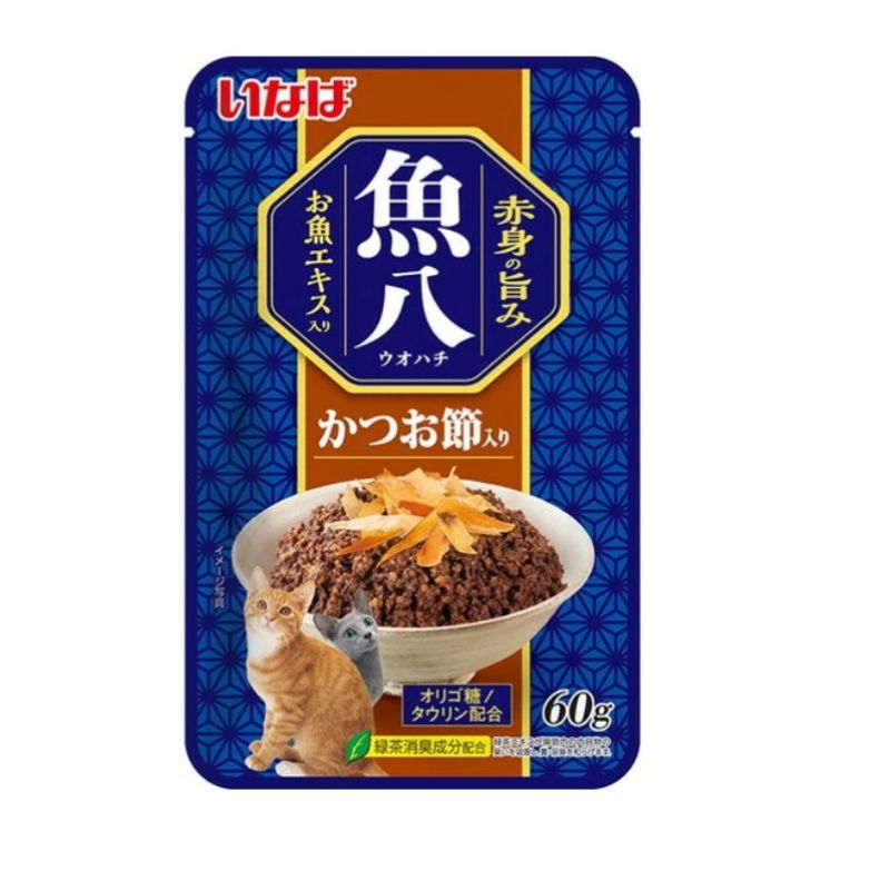 いなばペットフード株式会社 魚八 パウチ かつお節入り 60g×96袋セット