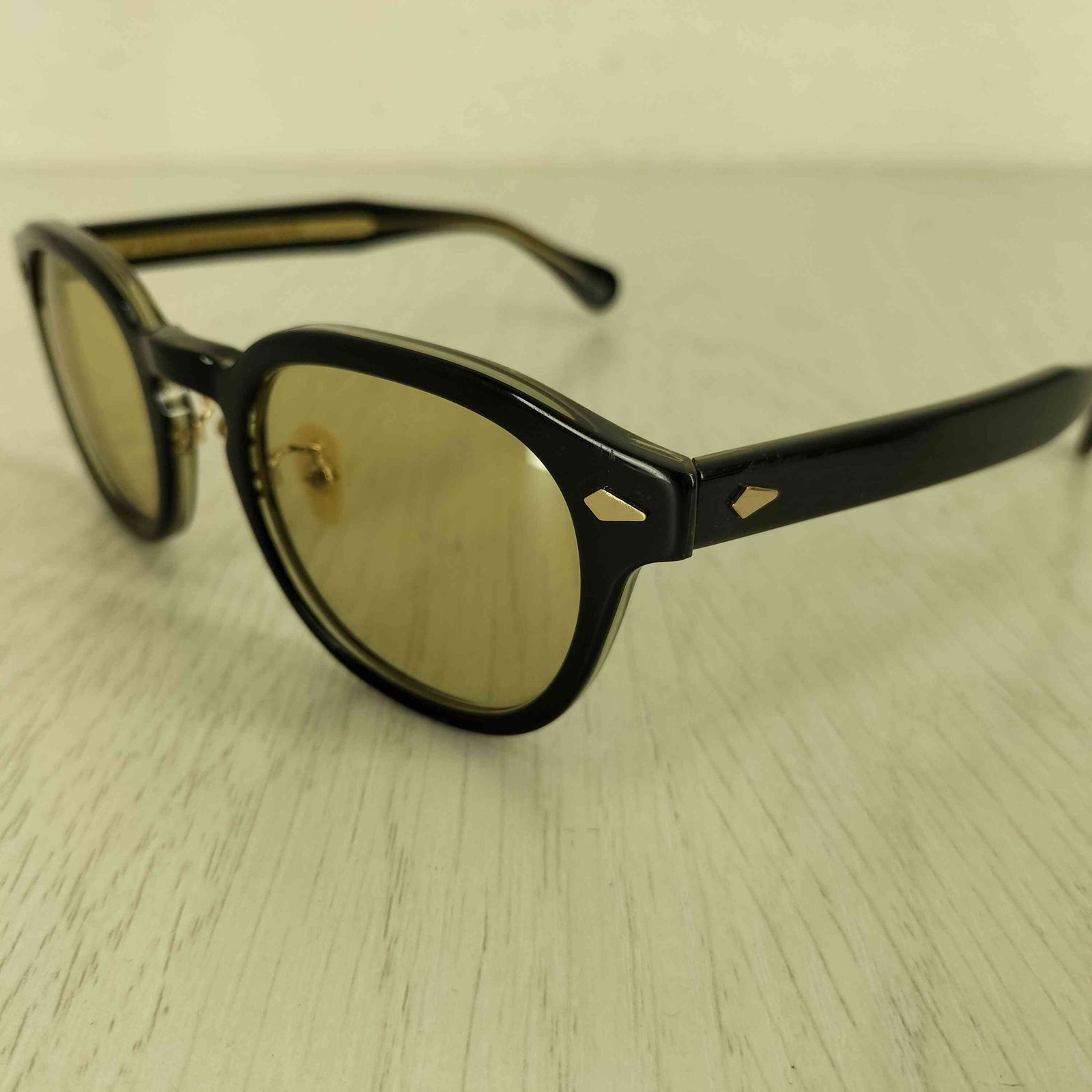 モスコット MOSCOT ×POKER FACE 別注 LEMTOSH BLACK ECRU メンズ 45 