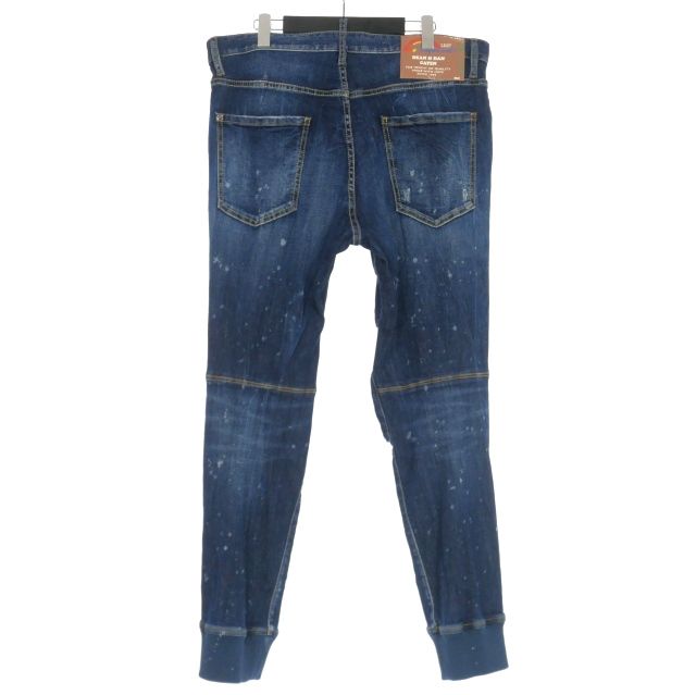 ディースクエアード DSQUARED2 24SS TRACK DENIM PANTS ダメージ加工 ジョガージーンズ デニムパンツ 50 インディゴ  S74KB0860 国内正規 - メルカリ