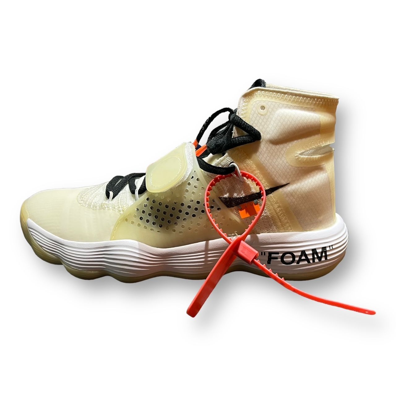 OFF-WHITE × NIKE THE TEN REACT HYPERDUNK 2017 オフホワイト × ナイキ ザ・テン リアクト ハイパーダンク  コラボ スニーカー AJ4578 100 27cm 65625A - メルカリ