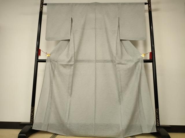 平和屋着物＊夏物 色無地 縦絽 芝紋紗 蕎麦切色 正絹 逸品 AAAV9302jd