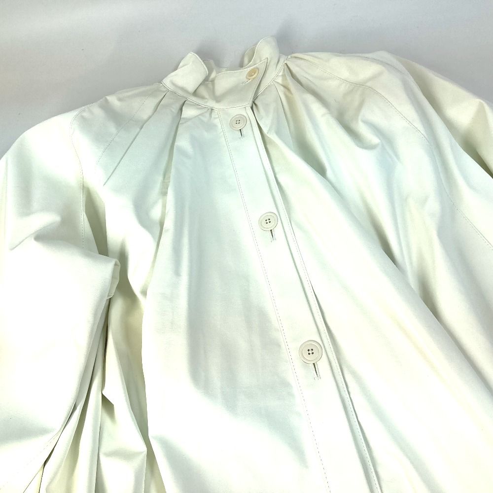 アイレネ IRENE Silky Leather Shirt Jacket  23A83002 アウター 革ジャン ライダース レザージャケット 長袖 アパレル ジャケット 合皮 ホワイト 未使用 IRENE アイレネ ジャケット Silky Leather Shirt Jacket