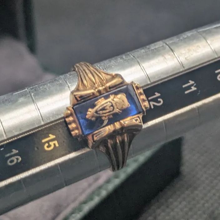 Herff Jones製 1960年 10K イエローゴールド カレッジリング