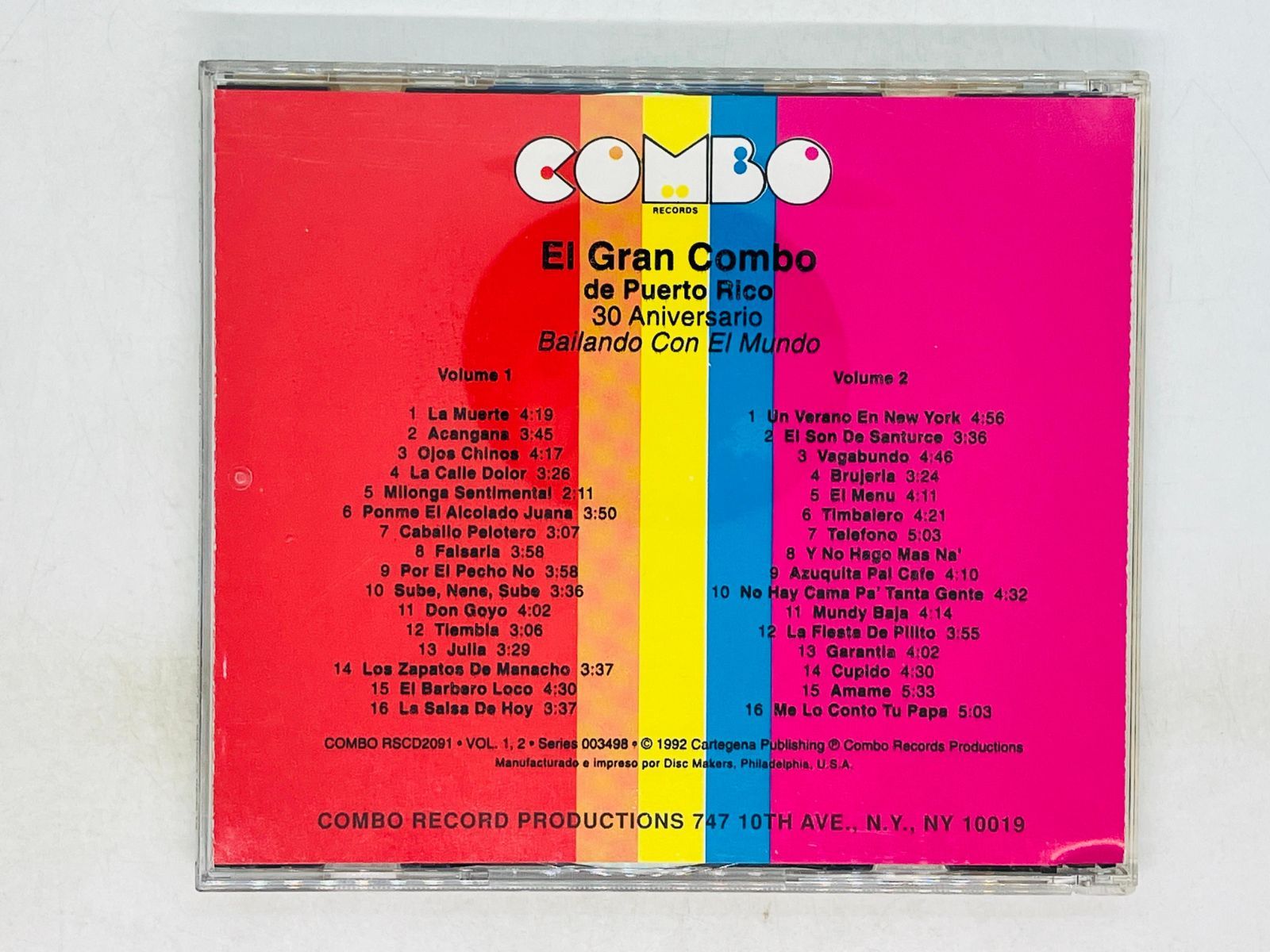 【中古】 Gran Combo / Gran Combo 2CD El Gran Combo de Puerto Rico / 30 Aniversario / Bailando