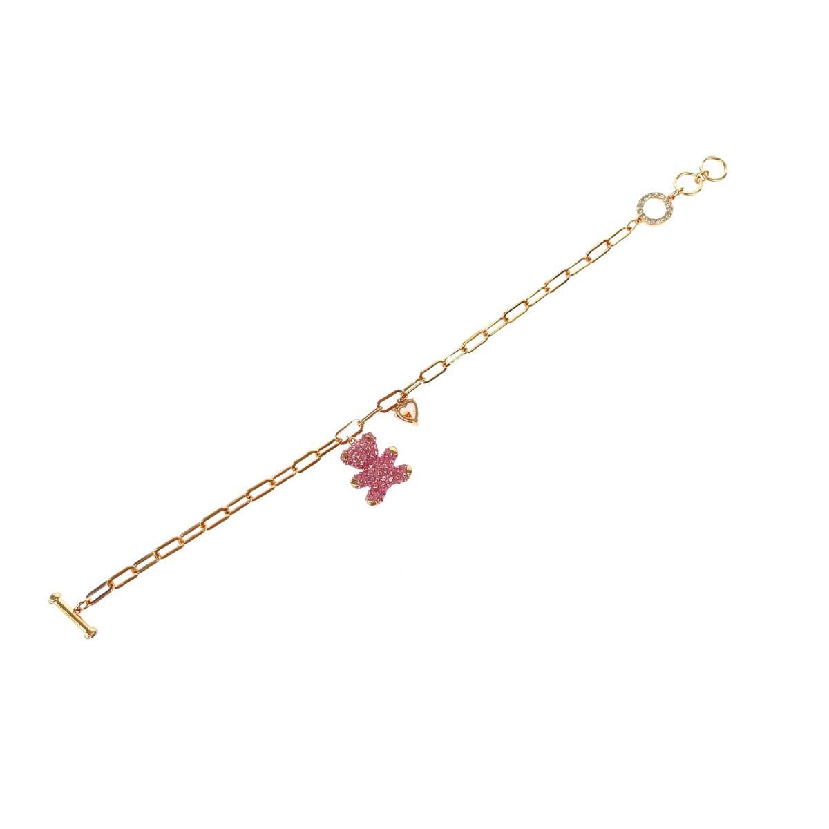 SWAROVSKI スワロフスキー テディチェーンブレスレット ラインストーン