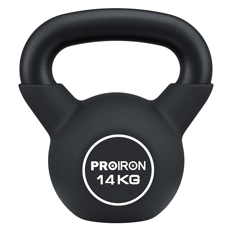 【新着商品】PROIRON ケトルベル ネオプレン kettlebell 一体型鋳鉄製 ?? 鉄アレイ ケトル 14kg 重り ケトル