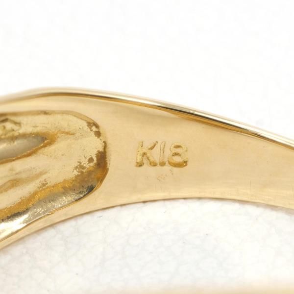 K18YG リング 指輪 8.5号 ダイヤ 0.06 総重量約4.4g - メルカリ