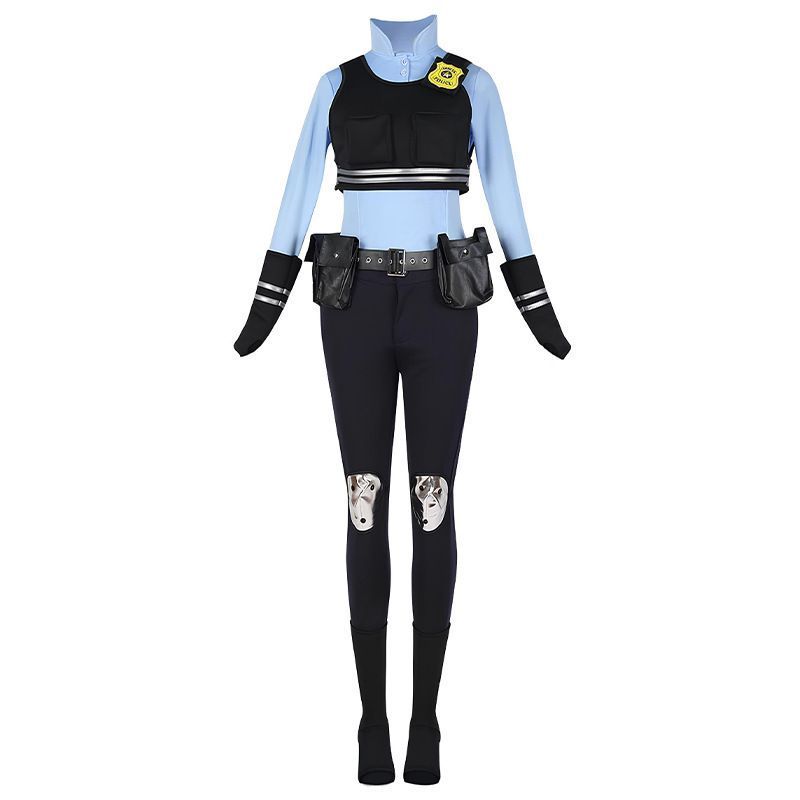 新品 ズートピア ジュディ警官衣装 耳付きコスプレ 男女兼用