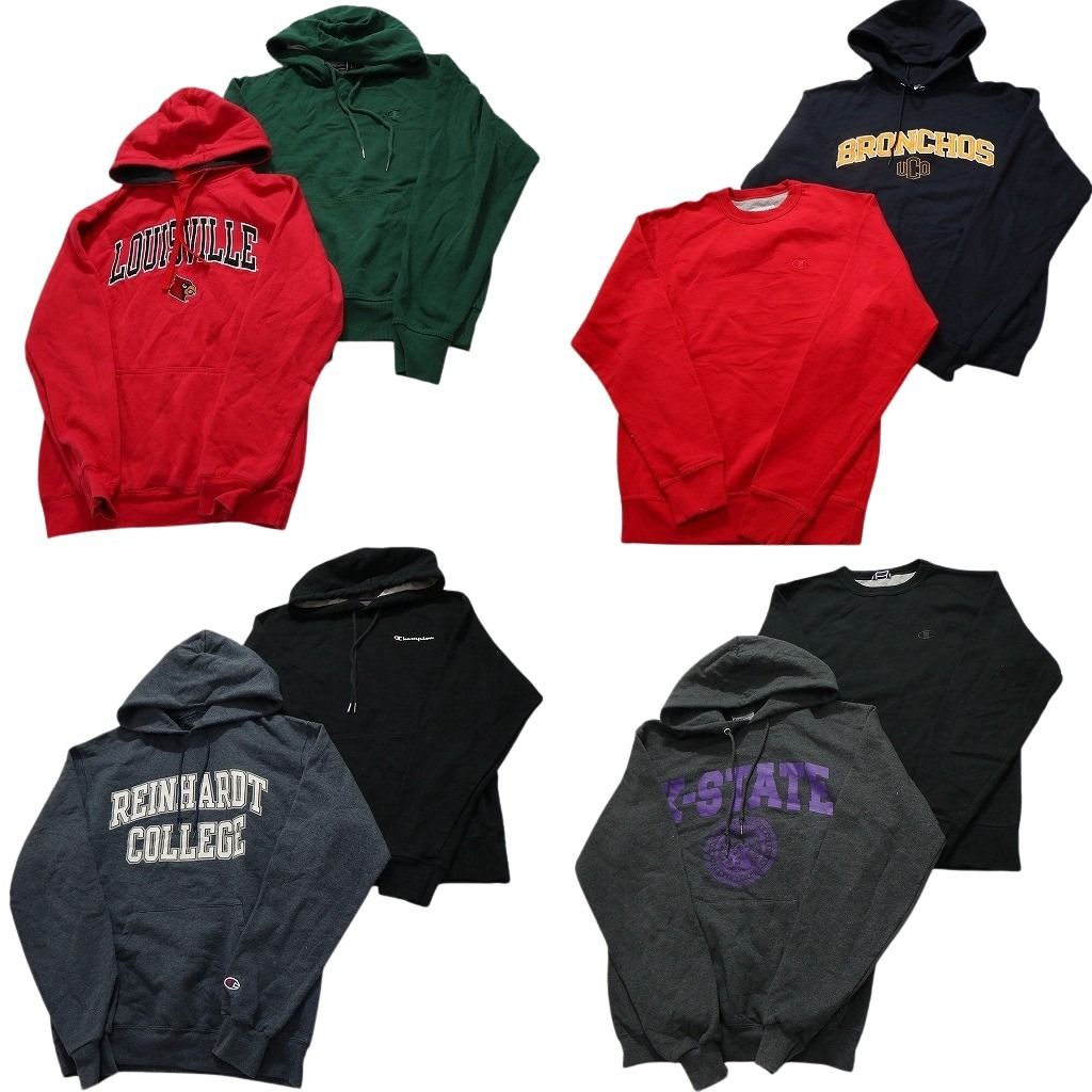 古着卸 チャンピオン Champion スウェット 8枚セット メンズ S アーチロゴ チームロゴ フーディー 古着 NC3915