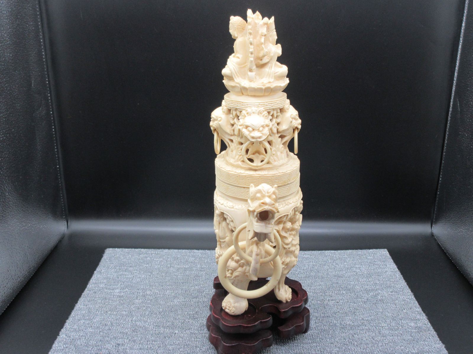 アンティーク　中国美術　桃形　香炉1客　　257 アンティーク 中国美術 桃形 香炉1客 257
