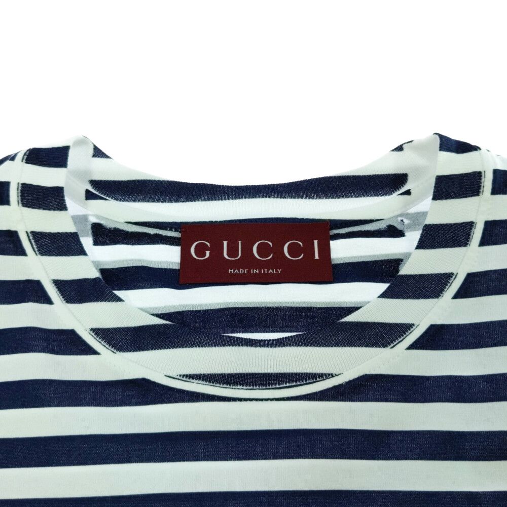 GUCCI グッチ　ボーダー　ロングTシャツ rfstore_tcsb2214l