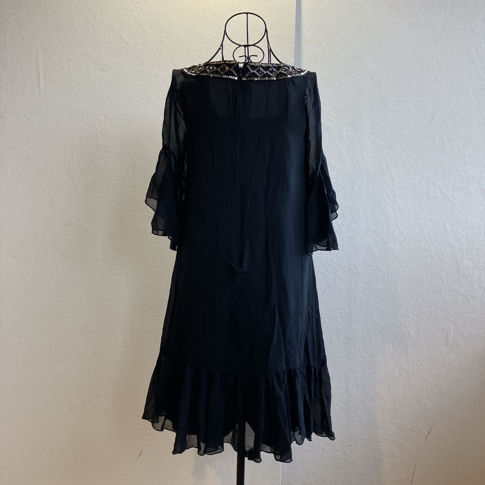 美品⭐️ グレースコンチネンタル GRACE CONTITAL ビーズ刺繍 フレア 