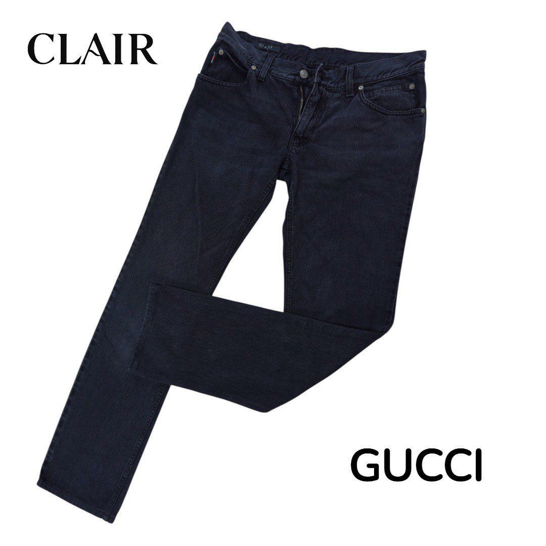90s　OLD GUCCI　デニム　オールドグッチ　グッチ　ジーンズ　ブラック 90s OLD GUCCI デニム オールドグッチ グッチ ジーンズ ブラック