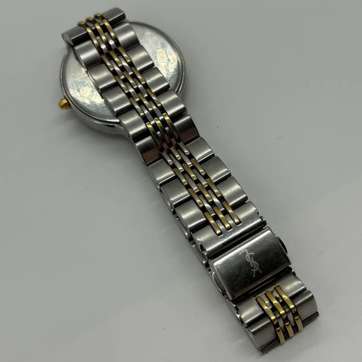 4FM83 イヴ サンローラン YSL 腕時計 5421-H10031 クォーツ Yves saint Laurent イヴサンローラン メンズ 腕時計 5421