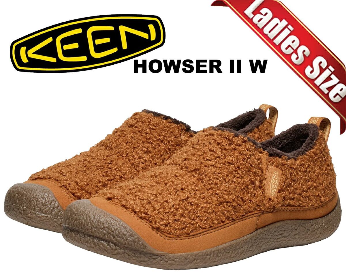 キーン ハウザー 2 ウィメンズ KEEN HOWSER II W ROASTED PECAN|CURRY 1029730 レディース ローステッド ピーカン カリー スリッポン リラックスシューズ ボア