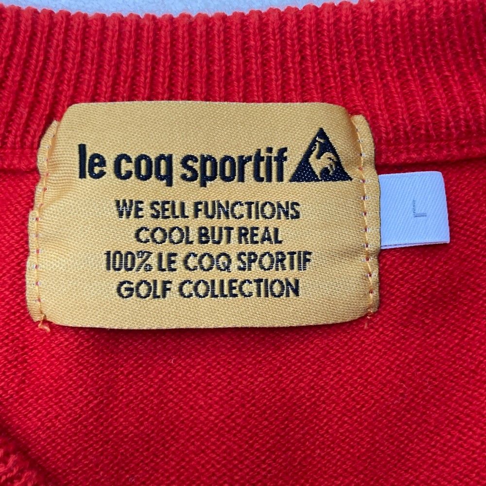 【美品】ルコック ゴルフ ニット セーター L ルコックスポルティフ ゴルフ le coq sportif golf ニットパンツ